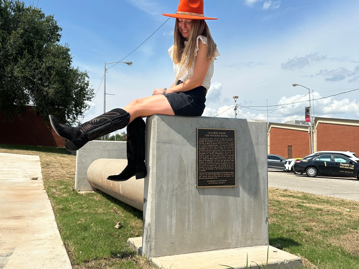 Columns from the Historic Lee-Huckins Hotel:&nbsp;OKC