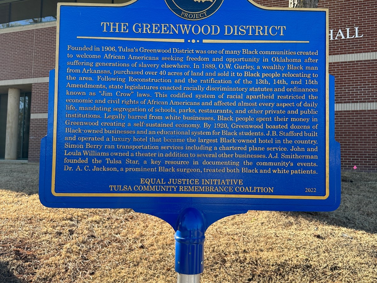 Historic Markers In Tulsa,&nbsp;OK